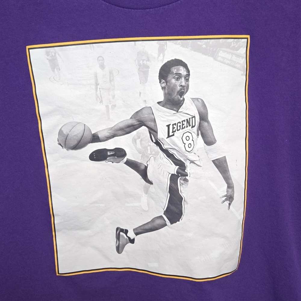 Kids Large Kobe Bryant Purple Graphic Tee Shirt Boys 3forty